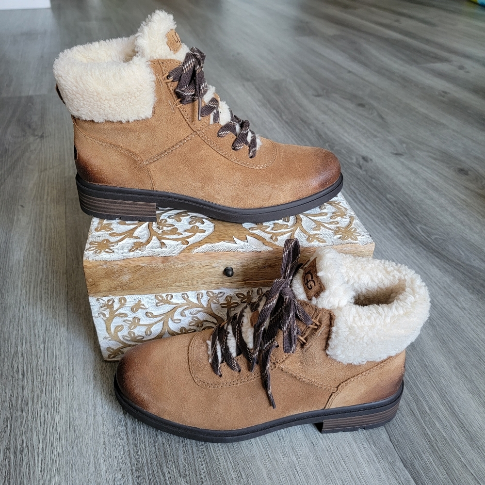 UGG Harrison Cozy Lace Waterproof Boot